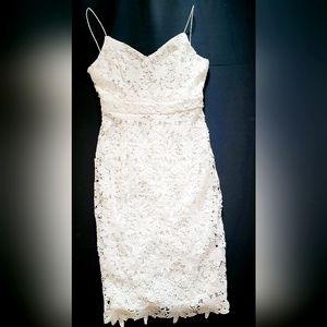 Soprano all white lace dress Juniors m/L